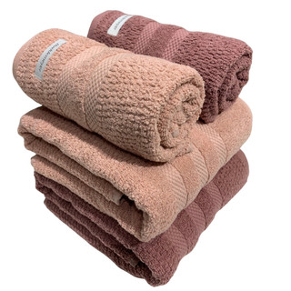 Kit Toalhas 2 banho e 2 rosto Buddemeyer Vanilla Extra Soft Rosa e Rosa Velvet