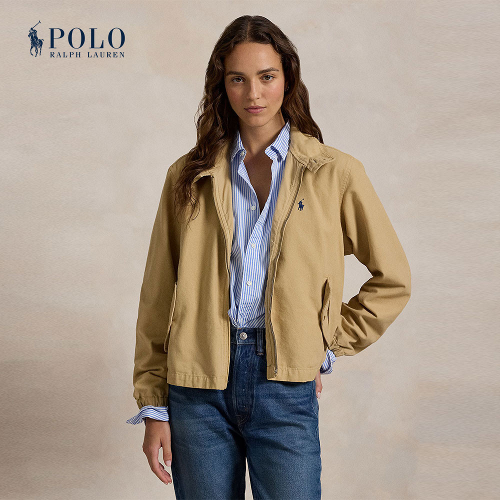 Polo Ralph Lauren เสื้อแจ็คเก็ตผู้หญิง Cotton Canvas Jacket รุ่น WMPOOTWN5A20073 สีน้ำตาล