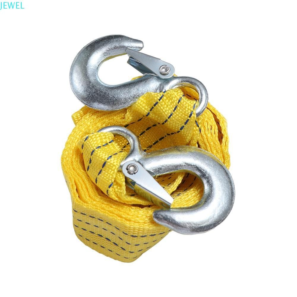 JEWEL เชือกพ่วง, 3M 4M 3 ตัน 5 ตันสายลากรถ, ชุดกู้ภัยฉุกเฉินทนทาน Heavy Duty ไนลอนรถเครื่องมือกู้ภัย