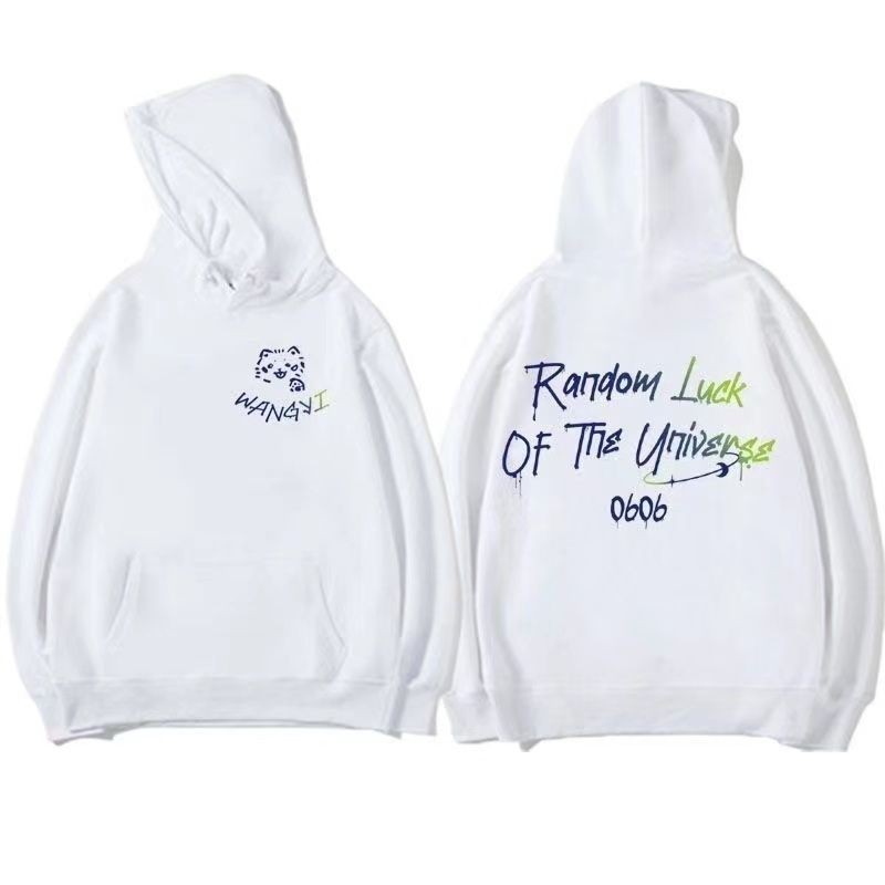 Snh48 Wang Yi ลูกสุนัขรูปแบบรอบคอ Hooded เสื้อกันหนาวผู้ชายผู้หญิงเสื้อแขนยาวคู่สนับสนุนเสื้อผ้า LF1