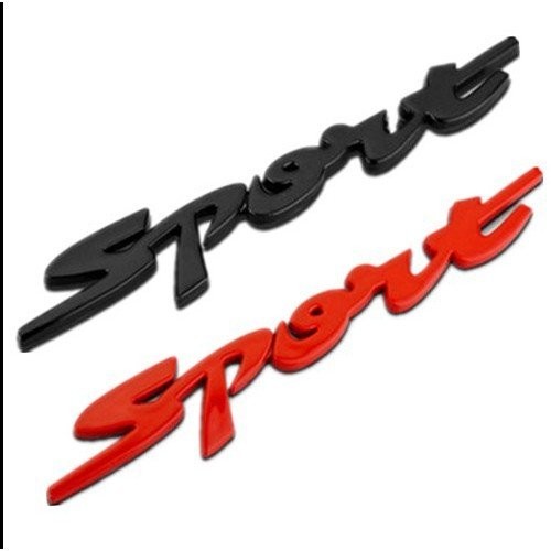 E18 ตกแต่งสามมิติโลโก้รถโลหะลักษณะรถสติกเกอร์ดัดแปลงโลโก้กีฬาไม่ซ้ํารถสติกเกอร์รถ SPORT3D CZR5