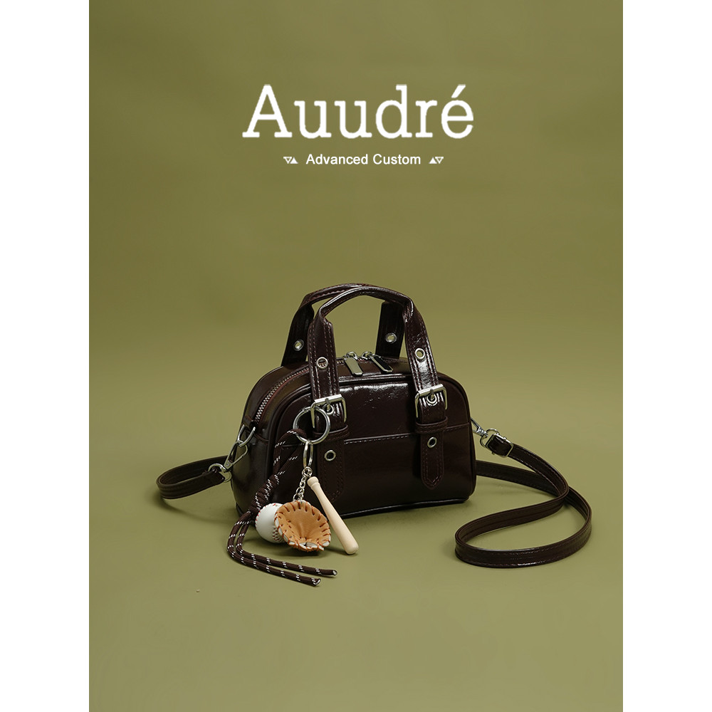 Auure Retro Handbag Female All-Match Messenger Bag Commuter Small Bag