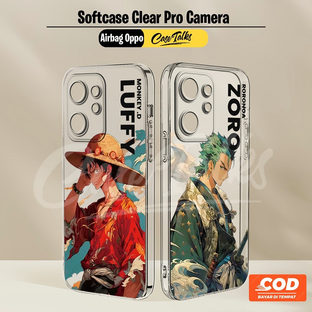 Softcase ถุงลมนิรภัยใส (Clear64) Oppo A16 A17 A18 A52 A53 A54 A54S A55 A57 A58 A74 A76 A78 A77S A95 