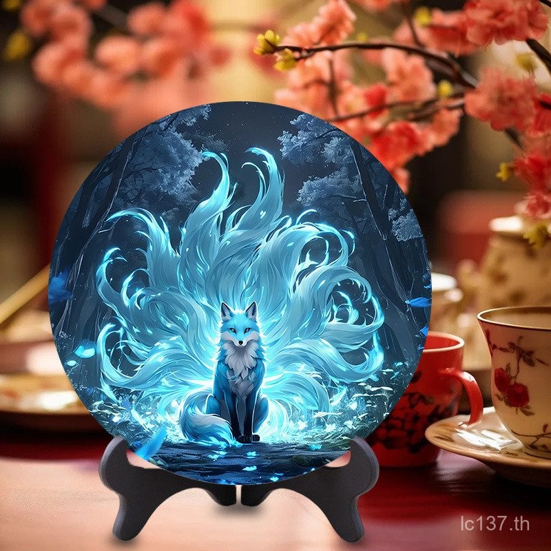 กรอบรูปและเครื่องประดับศิลปะ tema Fox - Red Fox, Nine-Tailed Fox และ White Fox สำหรับตกแต่งบ้านอย่าง