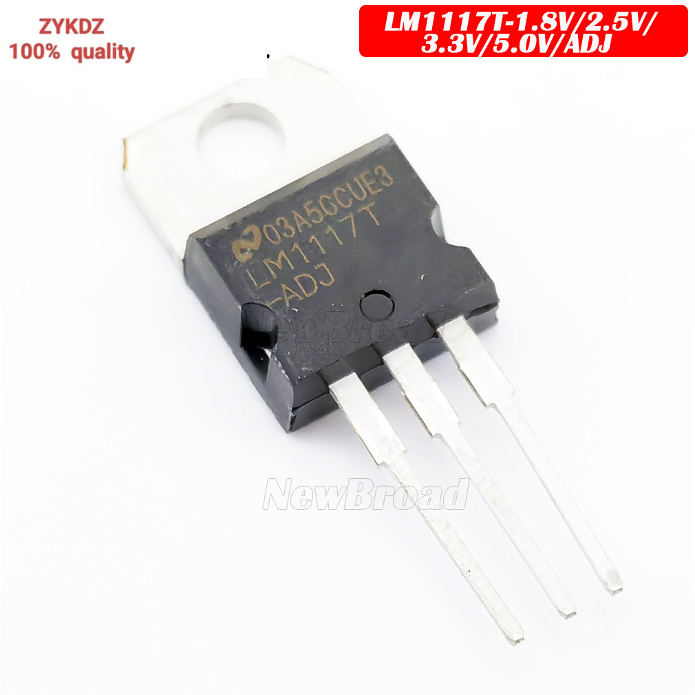 5PCS LM1117T-ADJ LM1117T-1.8V LM1117T-2.5V LM1117T-3.3V LM1117T-5.0V TO-220 สาม Terminal Regulator L