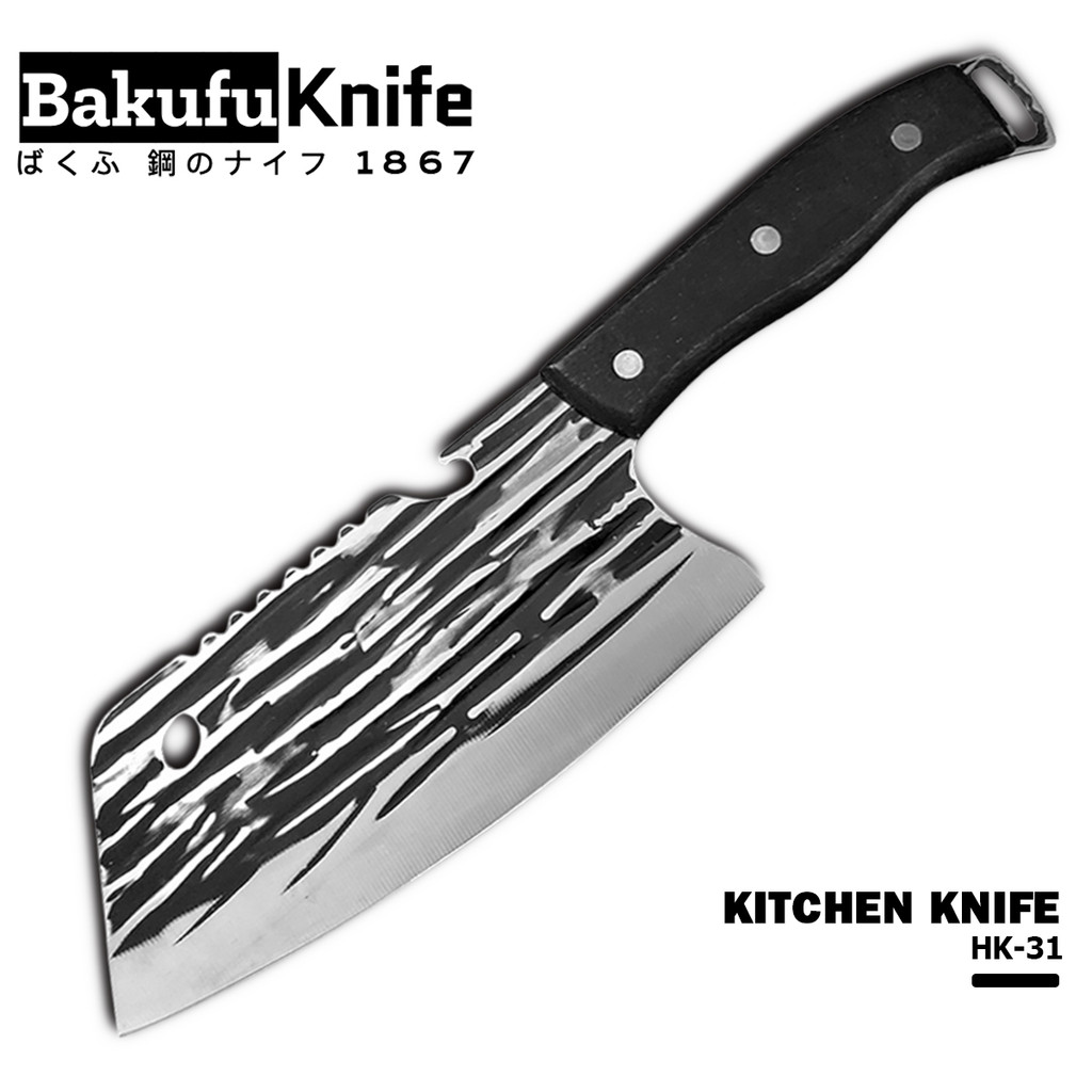 มีดแล่ ทำอาหาร อเนกประสงค์ ใบมีดเปิดฝาได้ ใช้งานสะดวก รุ่น HK-31