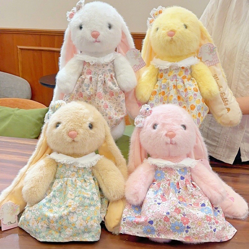 42 ซม.ตุ๊กตาของเล่น Blossom พิมพ์ดอกไม้ชุดกระต่าย Cuddy ของเล่น Plush ของเล่นตุ๊กตาวันเกิดวาเลนไทน์ของขวัญ