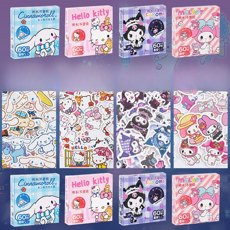 สติกเกอร์ซานริโอ สติกเกอร์การ์ตูน กล่องของขวัญ สติ๊กเกอร์ในกล่อง Sanrio พร้อมส่งจากไทย