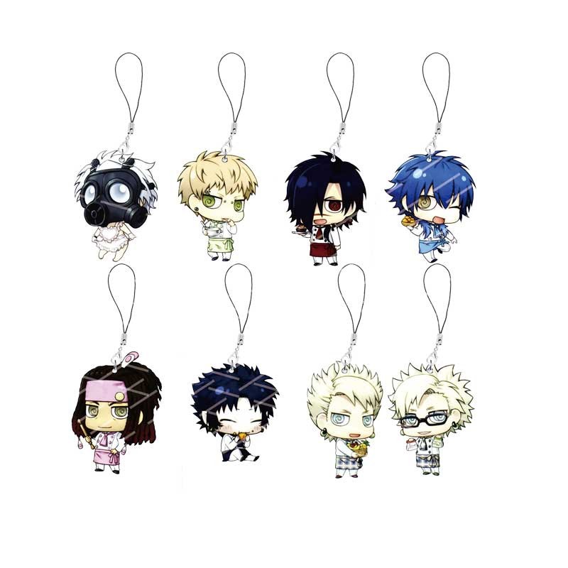 อะคริลิค DRAMAtical Murder Noiz Seragaki Aoba Clear Virus โทรศัพท์มือถือ Charms DMMD จี้ขนาดเล็กโทรศ