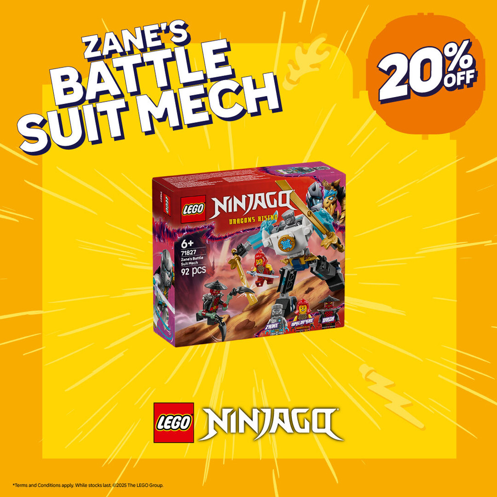 LEGO NINJAGO 71827 Zane's Battle Suit Mech (92 Pieces)