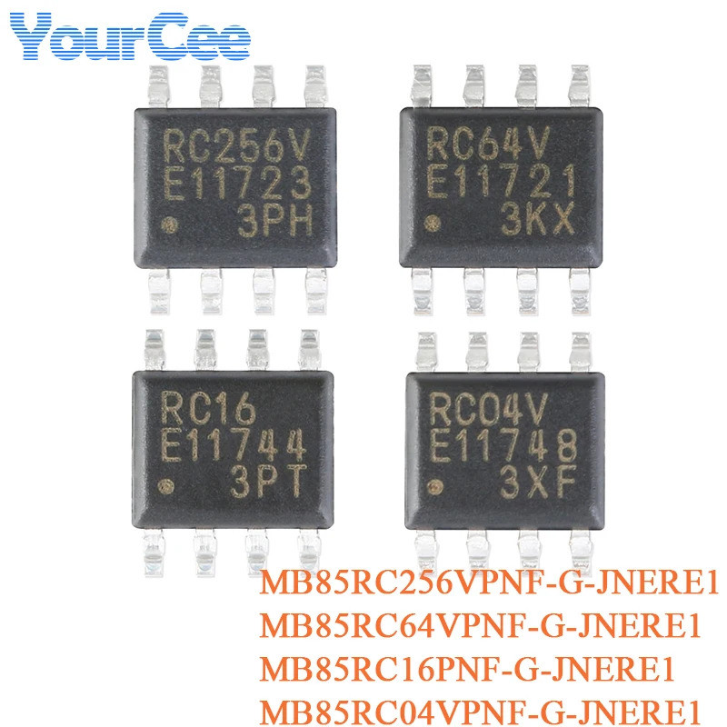 2 ชิ้น MB85RC256VPNF MB85RC64VPNF MB85RC16PNF MB85RC04VPNF G-JNERE1 SOIC-8 256Kb I2C อินเทอร์เฟซ FRA