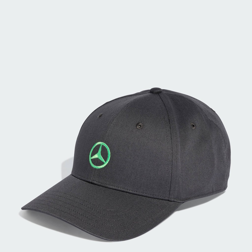 adidas Motorsport หมวกแก๊ปผ้าฝ้ายสำหรับแฟนทีม Mercedes - AMG Petronas Formula One Unisex สีเทา JZ2548