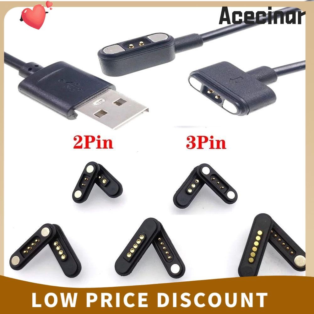 ACECINAR Pogopin Magnetic Connector, กันน้ํา 2Pin 3Pin 4Pin 5Pin DC Magnetic Pogo Pin Connector, Spa
