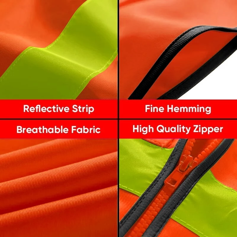 F07 เครื่องแต่งกายเพื่อความปลอดภัยในการทำงาน Reflective Vest、เสื้อกั๊กสะท้อนแสง thumbnail 4