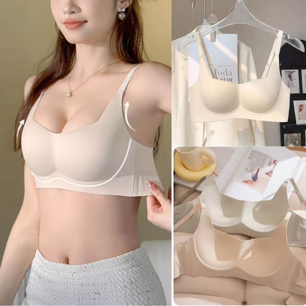 🏖️Sunny Beach🏖️เสื้อชั้นในแบบไม่มีโครง เสื้อชั้นในแบบดันทรง นุ่มสบาย มีให้เลือกหลายสี