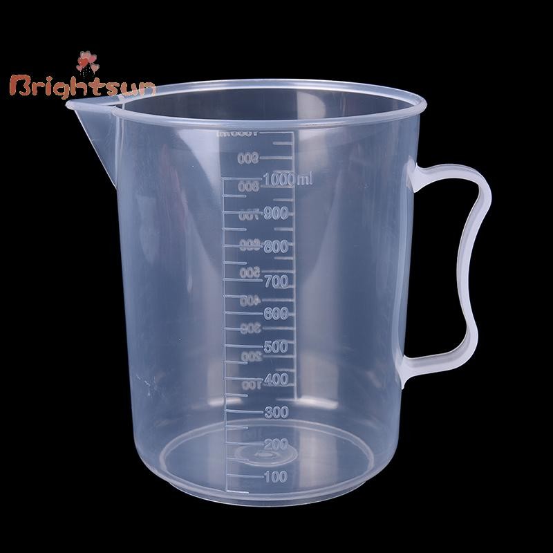 [BT-t] 20/30/50/300/500/1000ML ถ้วยตวงพลาสติกเหยือก Pour Spout Surface Kitchen, ใหม่