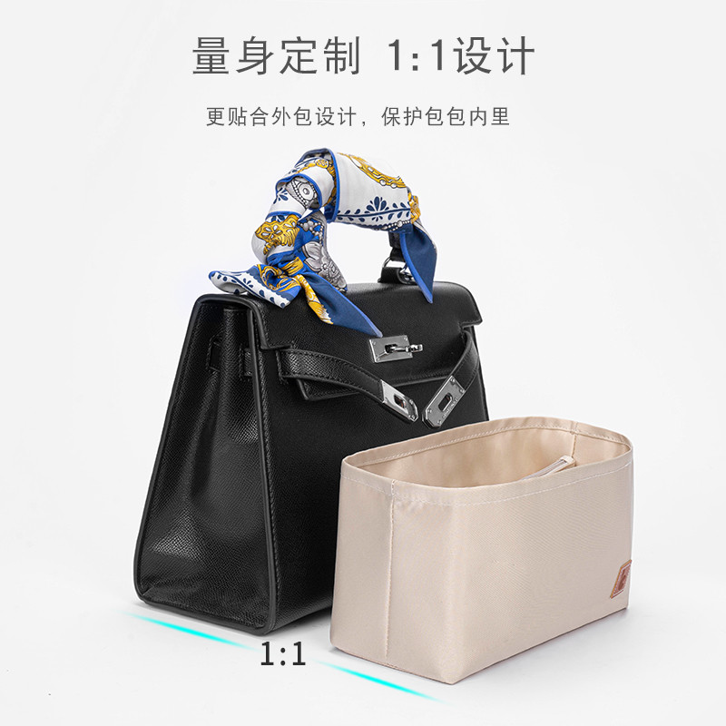 เหมาะสําหรับ Hermes Kelly kelly25 28 32 Lining Liner Bag Storage Bag Inner Bag Inner Bag Hermes