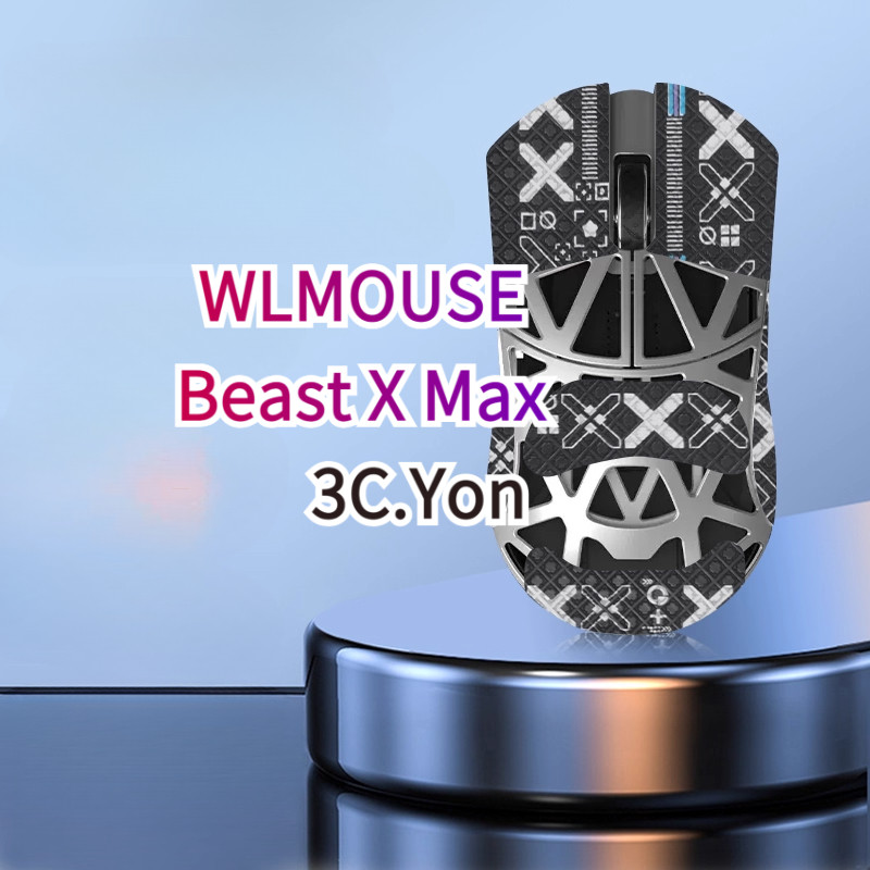 ผิวเมาส์ WLMOUSE Beast X Max Magnesium Gaming Mouse Anti-Slip Esports Grip เทปสติกเกอร์เหงื่อ-Absorb