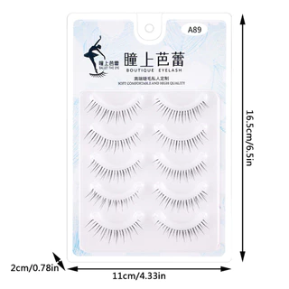 🔥【Local Delivery】5 คู Lash Extension Daily Makeup Manga ขนตาล่างธรรมชาต