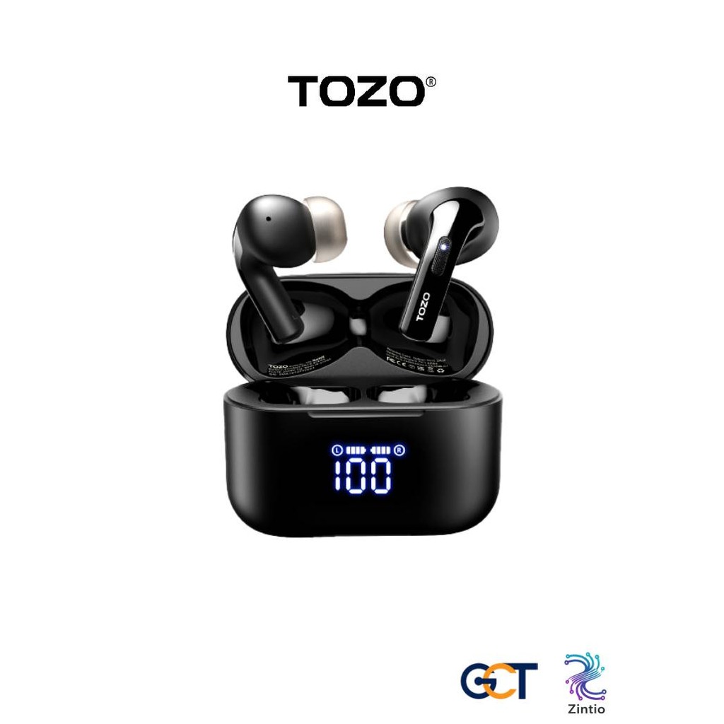 TOZO Tonal Pods หูฟังบลูทูธ In-Ear 5.3 แบตอึด 10.5 ชม./ชาร์จ ชาร์จไร้สาย กันน้ำ IPX8 [ประกันศูนย์ไทย