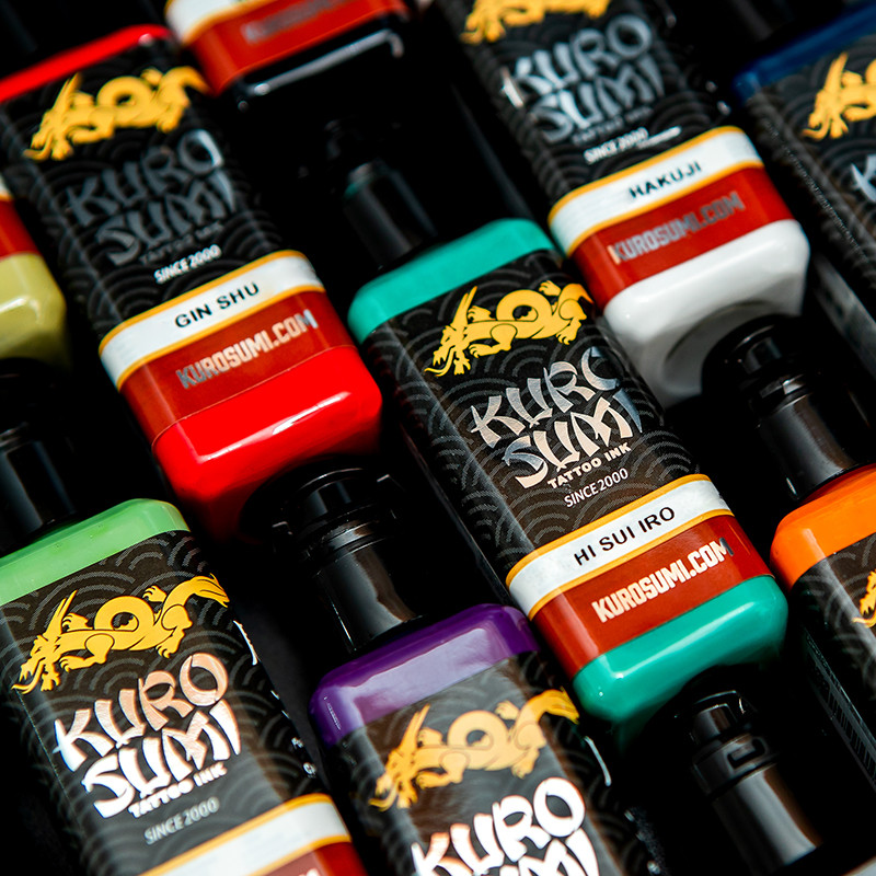 Kuro Sumi นําเข้าแท้แกะสลัก Lacquer Ink สีดําสี Tattoo Pigment Tattoo หมึกพิเศษคุณภาพสูงเม็ดสี