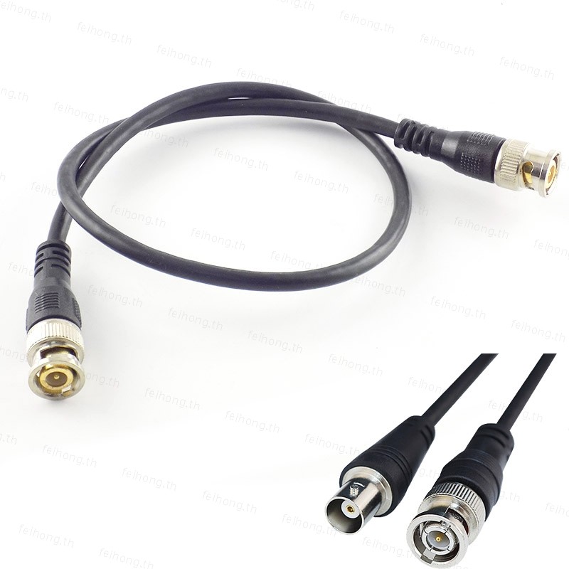 BNC ชาย BNC หญิงสายไฟ Video Connector อะแดปเตอร์สายไฟปลั๊กสาย Coaxial TH11L3