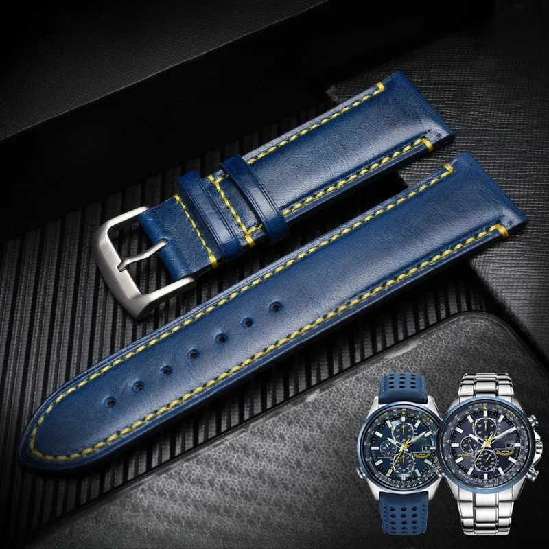 สําหรับCitizen Blue Angel Air Eagle JY-8035-04E/8030-83eสแตนเลสพับหัวเข็มขัด 23 สายนาฬิกาอุปกรณ์เสริ