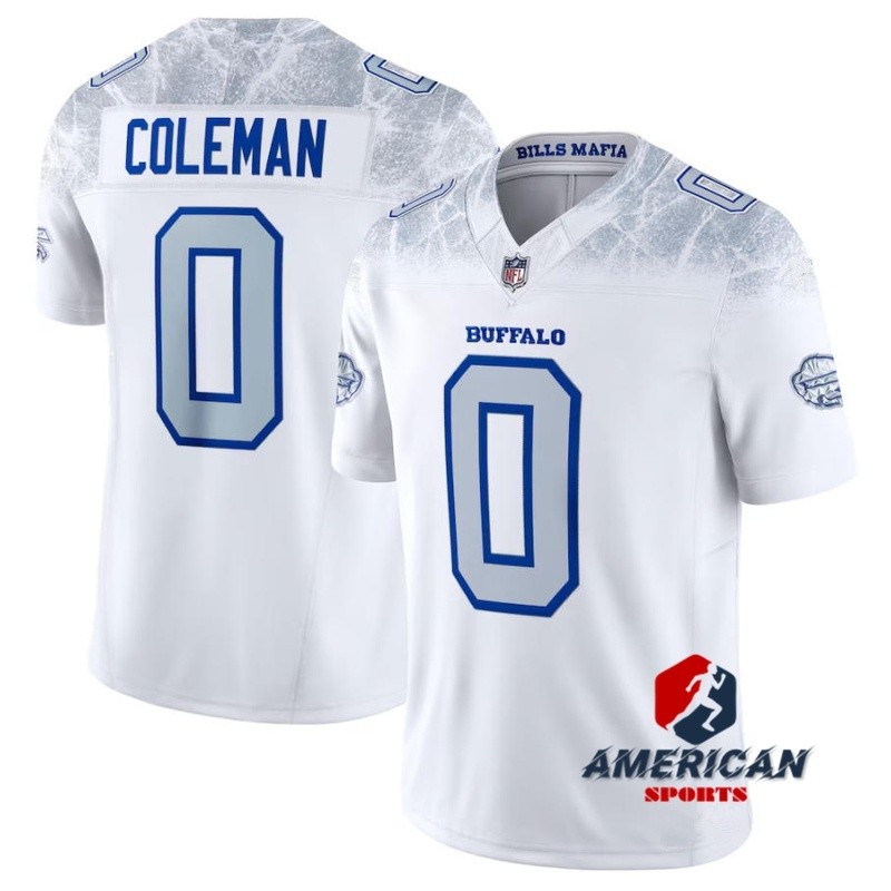 Mens Buffalo Bills 0 Keon Coleman 2025 Rivalries Collection White Limited Football Jersey