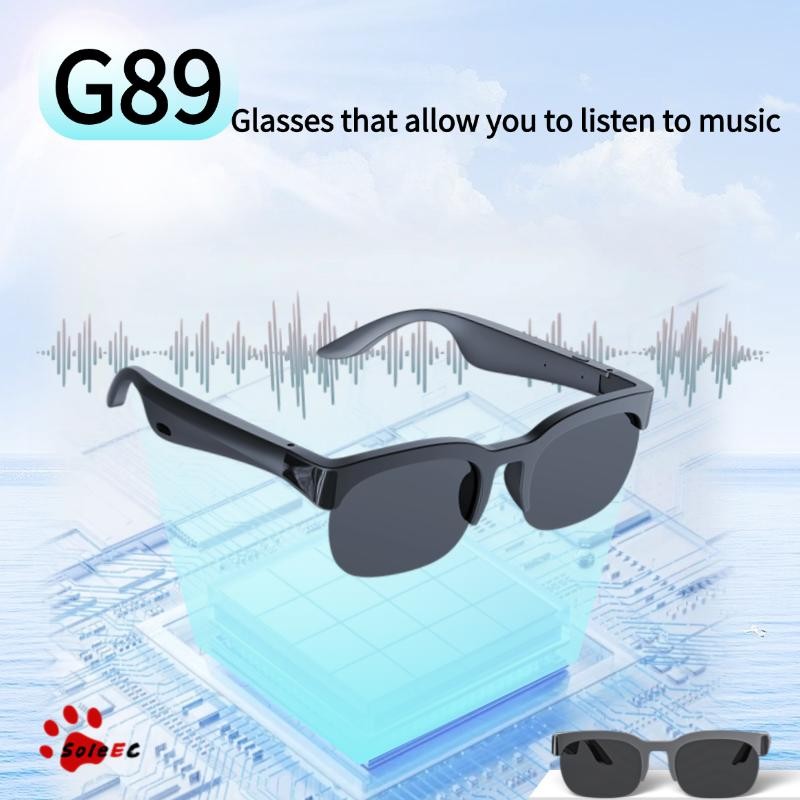 หูฟังบลูทูธ แว่นกันแดด, SOLE EC- G89 PRO, เหมาะสําหรับการวิ่งและปั่นจักรยานกลางแจ้ง, สมาร์ท, พร้อมระ
