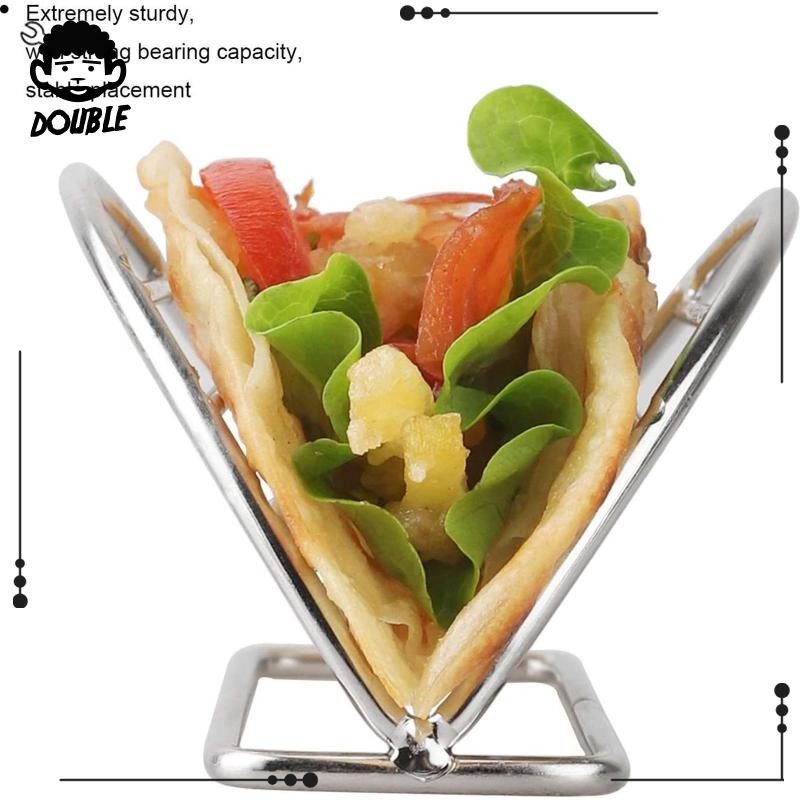 [Tisity] Taco Holder Stand Taco Rack, Bakeware Taco Shell Holder Burritos Plates, สําหรับร้านอาหารปิ