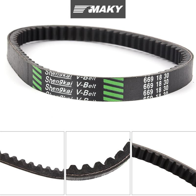 [MAKY] สายพานไดรฟ์ 669 18 30 สกู๊ตเตอร์ Moped 49cc 50cc Go Kart GY6 CVT สําหรับ TAOTAO Roketa TH