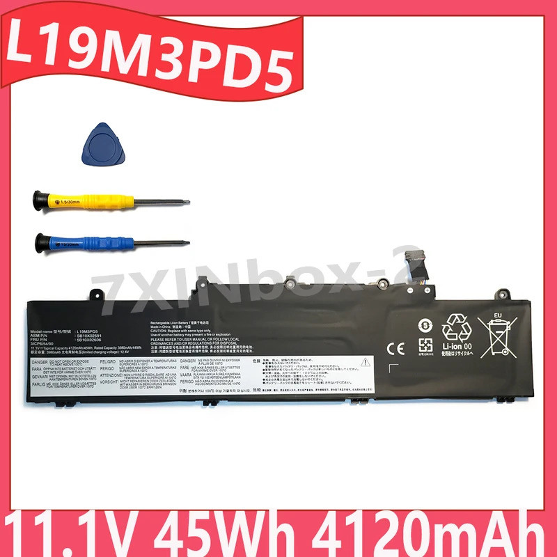 L19M3PD5 11.1V 45Wh 4120mAh แบตเตอรี่แล็ปท็อปสําหรับ Lenovo ThinkPad E14 Gen 2 3 4 E15 Gen 2 3 4 ser