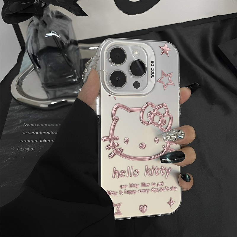 เคสแมว หมีน้อย ลูกบอลถ่านหิน เคสไอโฟนหรูหราไฮโซ For IPhone 11 13 12 14 15Promax 16 Pro 8P 7 PLUS X XR XS Max SE 17 Air