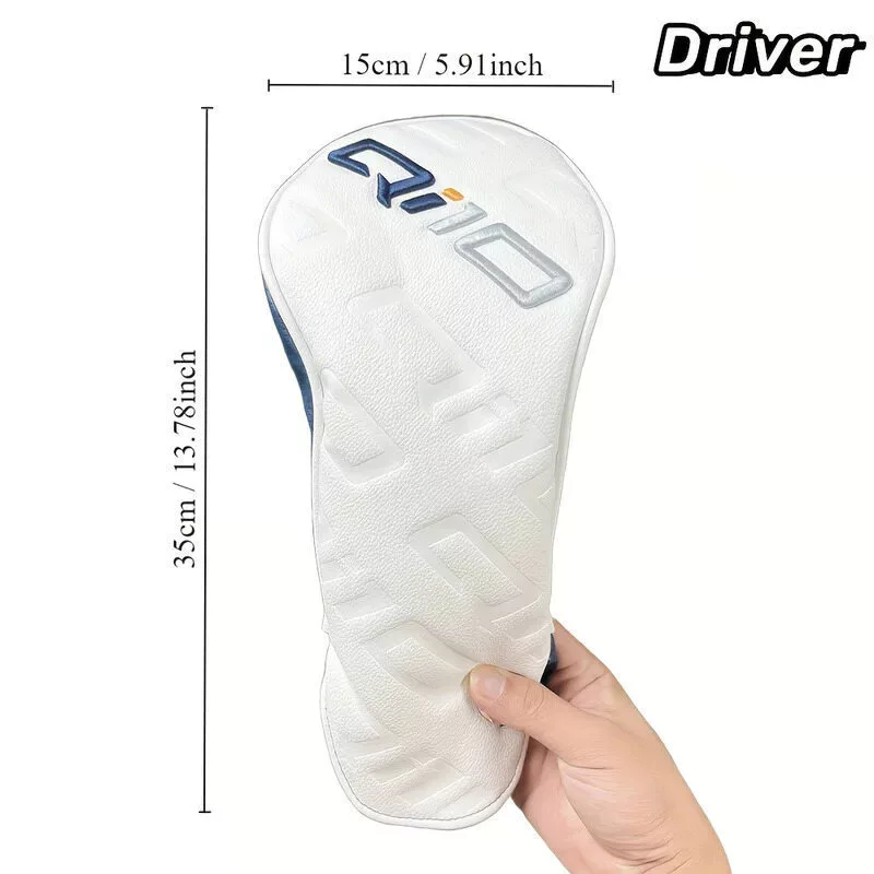 2026 taylormade QI10 golf club cover PU Leather Soft Durable Waterproof Golf Wood Cover, For Driver, Fairway, Hybrid