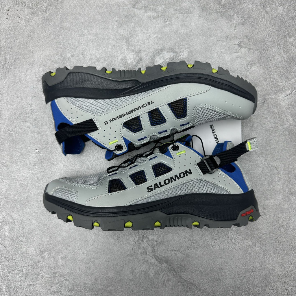 SALOMON Techamphibian 5 Breathable Quick-Drying กีฬากลางแจ้งรองเท้า River-Up รองเท้าผู้ชายผู้หญิงสไตล์เดียวกันจริง S PXJ2