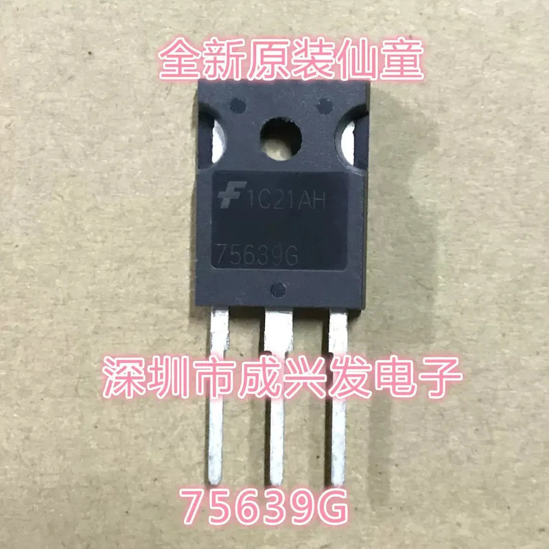 10PCS HUF75639G3 75639G 56A 100V TO-247 SiC MOSFET IGBT ใหม่ทรานซิสเตอร์เดิมคุณภาพสูง