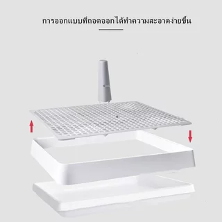 ถาดรองฉี่สุนัข ห้องน้ำสุนัข ถาดฉี่สัตว์เลี้ยง มีเสา ถอดล้างง่าย ฝึกขับถ่าย ใช้แผ่นรองฉี่