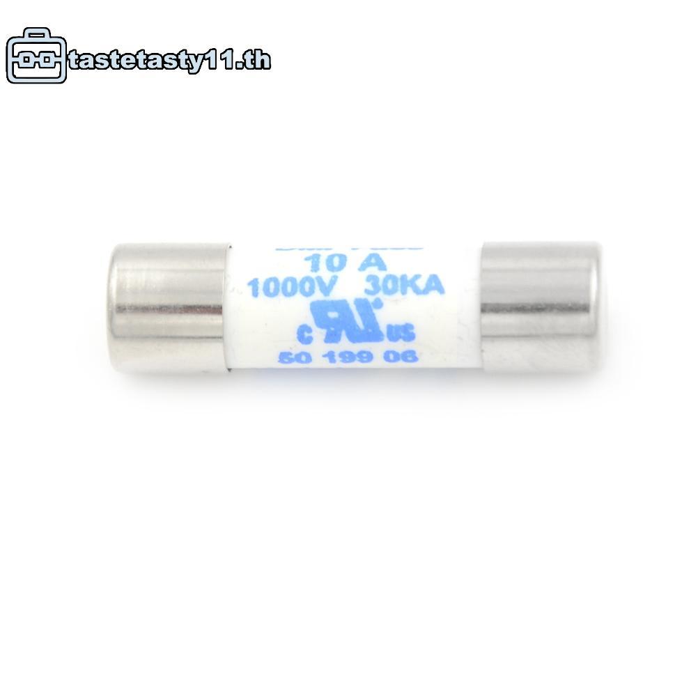 TA มัลติมิเตอร์ใหม่ 10 x 38 มม. 1000V 10A กระบอกฟิวส์เซรามิคสีขาว TH