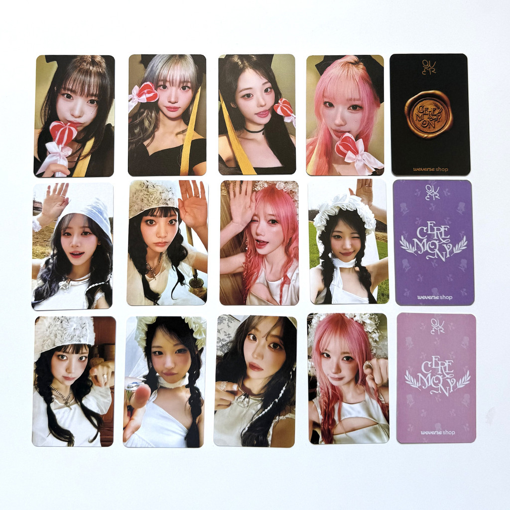 4pcs QWER พิธี Lomo การ์ด Bawige WVS Born 2 Rock POP-UP MANITO TBH FAKE IDOL Algrithm Blossom Harmon