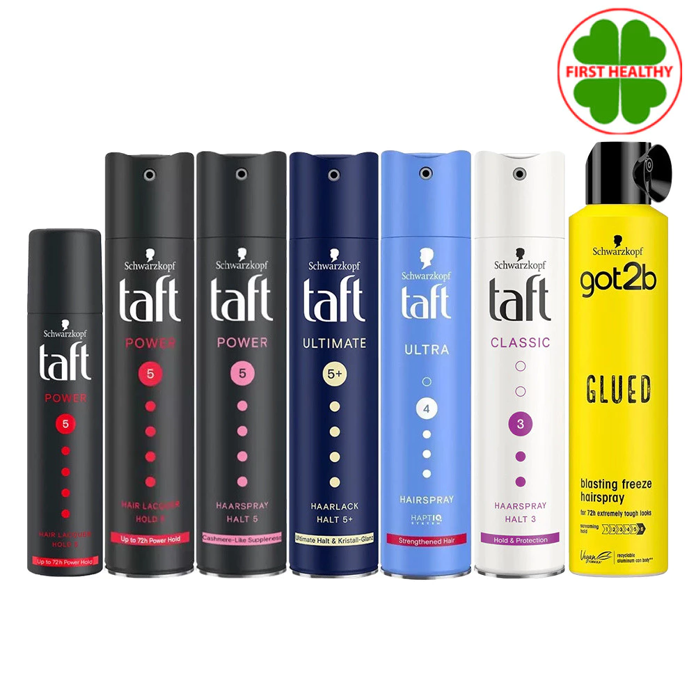 Schwarzkopf Taft Hair Spray ชวาร์สคอฟ สเปรย์จัดแต่งทรงผม (มี 6 สูตร ) ขนาด 250ml