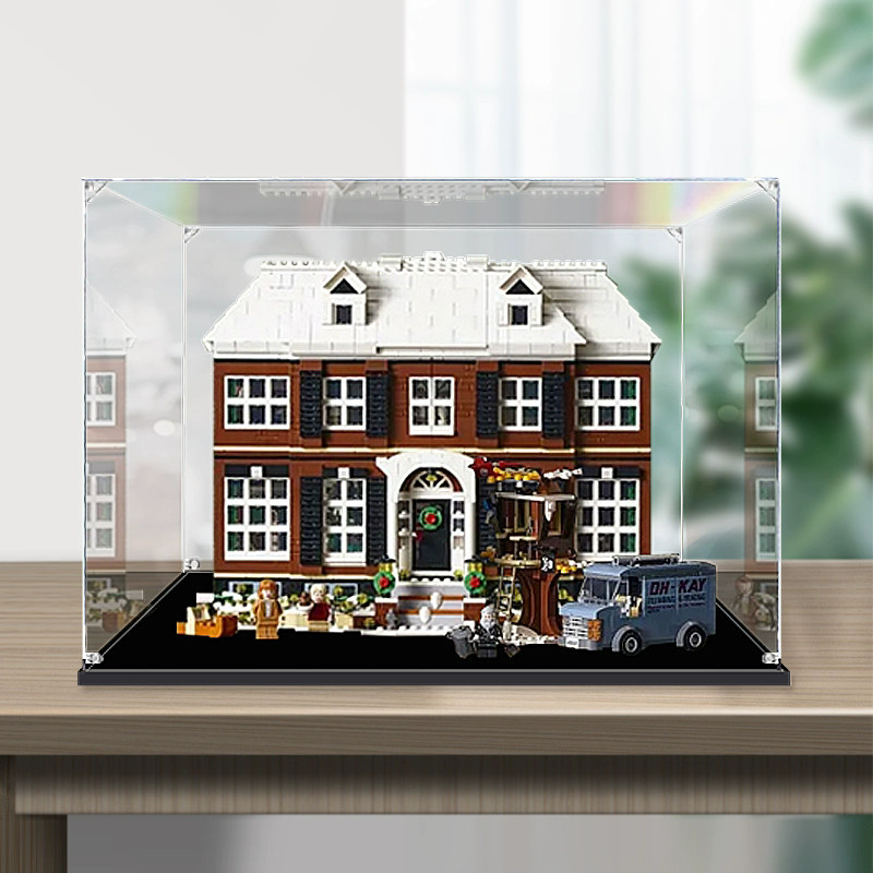🚀 สั่งตัดตามขนาด! กล่องใส่เลโก้ Lego 21330 Home Alone กล่องอะคริลิคใส ใส่ Labubu Zimomo ตู้โชว์กันฝุ