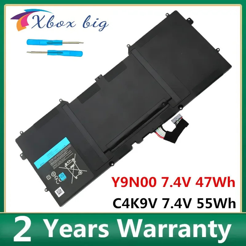 C4K9V Y9N00 แบตเตอรี่แล็ปท็อปสําหรับ DELL XPS 13 9333 L322X 13-L321X L221x 9Q33 3H76R 0Y9N00 489XN P