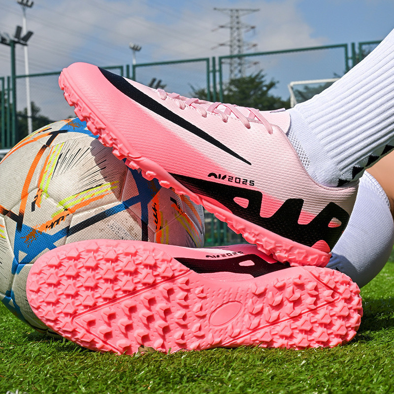 High-top รองเท้าฟุตบอลชายนักเรียนการฝึกอบรมรองเท้าเด็กหญ้าเทียม Ag Spike Cross-border ใหม่รุ่น Dt7d7