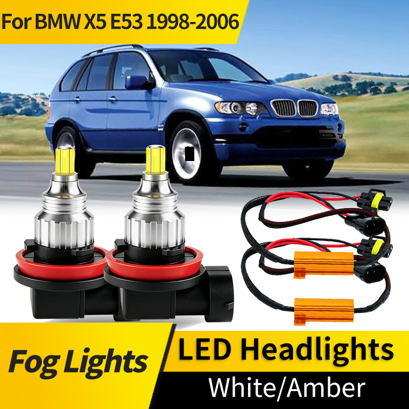 2PCS 30000LM H8 H11 LED ไฟหน้า 60W Super Bright 6500K Canbus หมอกหลอดไฟ CSP 12V สําหรับ BMW X1 E84 X