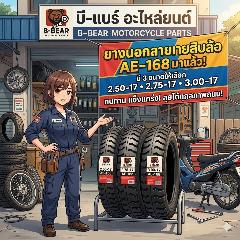 ยางนอก ลายสิบล้อ ขนาด 2.50/2.75/3.00 -17