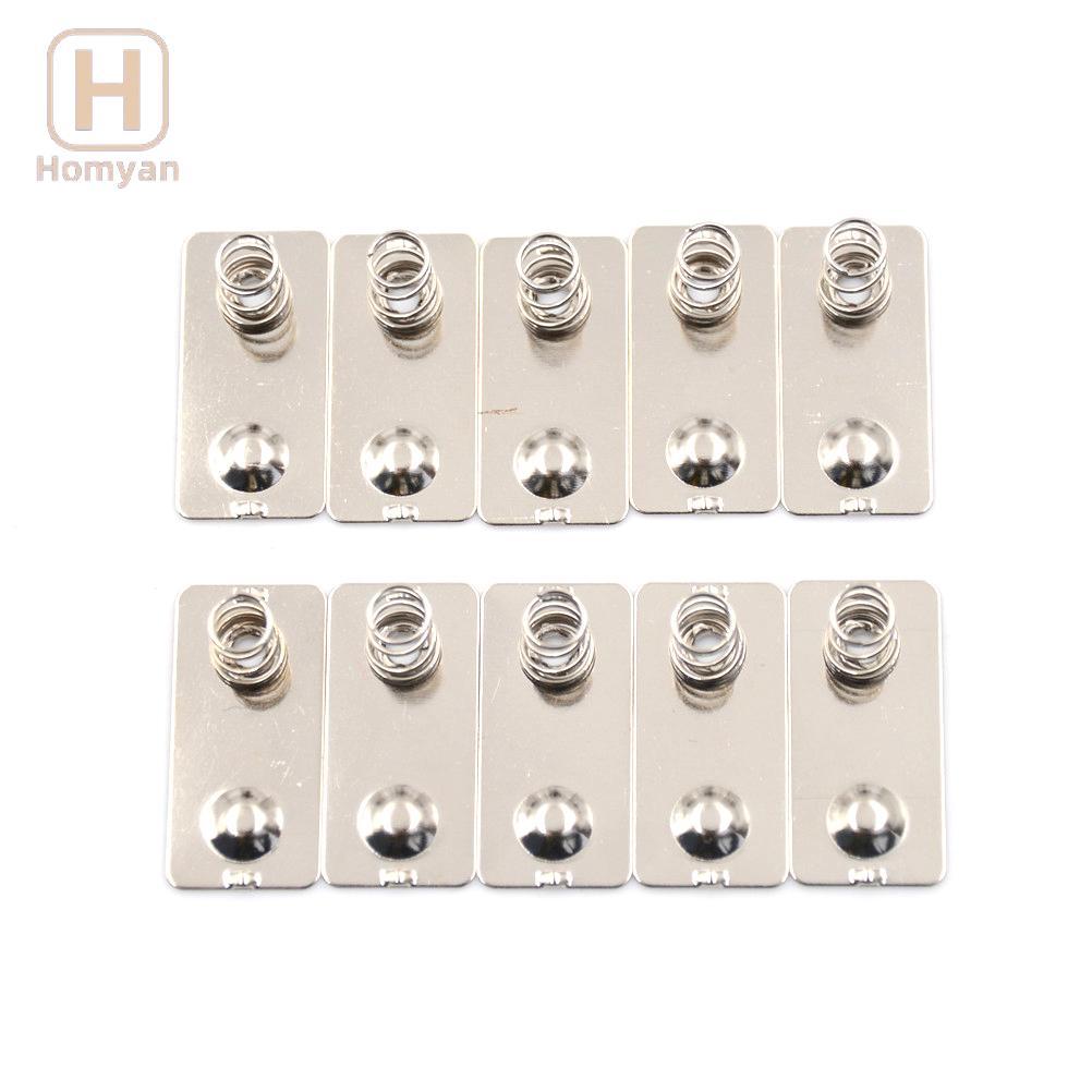 Tianyuaneee 10PCS AA แบตเตอรี่ Positive Negative Conversion Spring Contact Plate Well