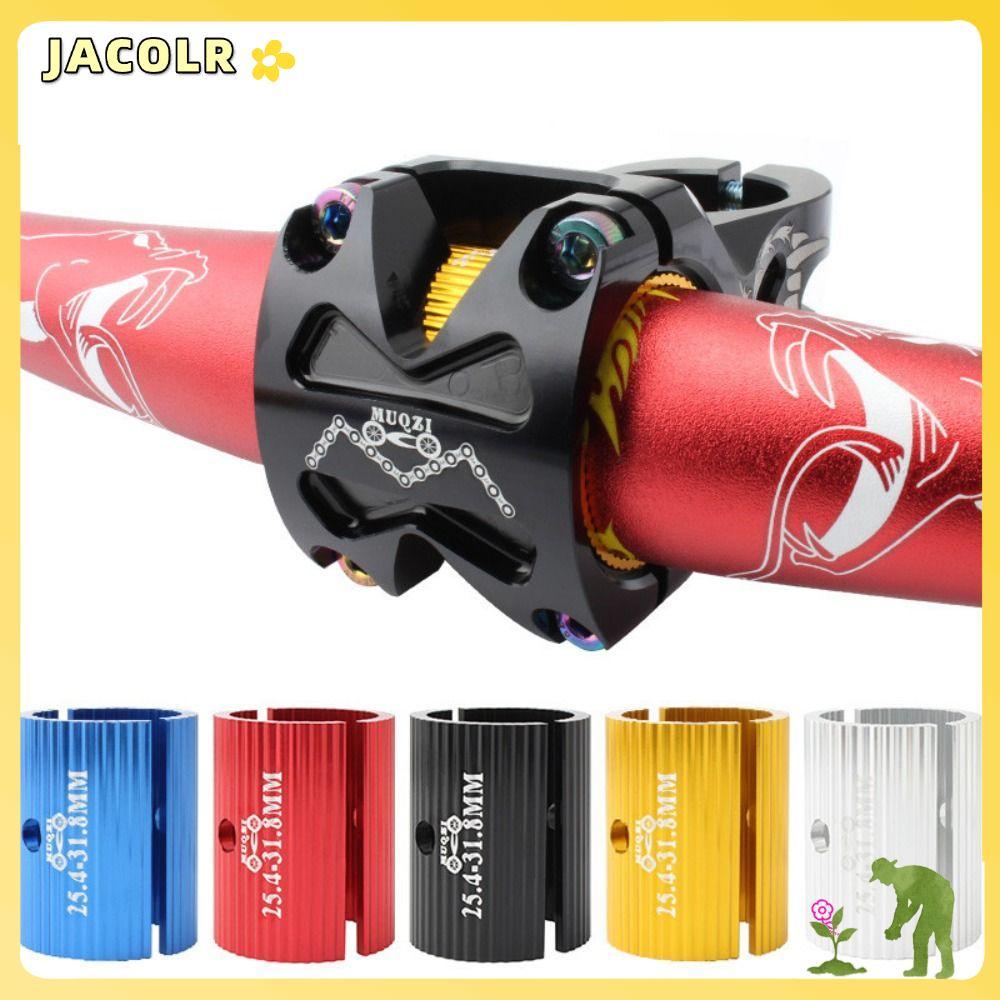 JACOLR การแปลงแฮนด์จักรยาน, อลูมิเนียม 5 สีการแปลงตัวเว้นวรรคจักรยาน, Shim 25.4mmTo31.8 มม. 31.8 มม.ถึง 35 มม.จักรยานบาร์ Bore Adjuster