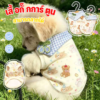 เสื้อกั๊กสัตว์เลี้ยง สำหรับหมาและแมว แบบบาง เสื้อกั๊กน่ารัก ลายการ์ตูน ระบายอากาศ สุนัขขนาดเล็ก