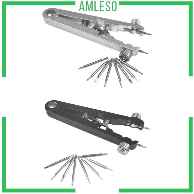 [Amleso] เครื่องมือคีมบาร์สปริงนาฬิกา Poratble,คีมสายนาฬิกา,แหนบบาร์สปริง,อุปกรณ์เสริม
