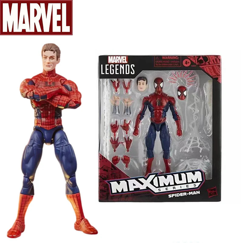 Marvel Legends Ultimate Maximum Series Spider - Man Action Figure 6 นิ้วคุณภาพสูง Ko ตุ๊กตาสะสมของขวัญในสต็อก